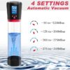 Electric Penis Pump for Men with 4 Suction Intensities, Male Sex Toys Automatic Vacuum Pump Sensuality Pump Penis Enlargers Stimulation Device, Pump & Enlarges, Black/Red